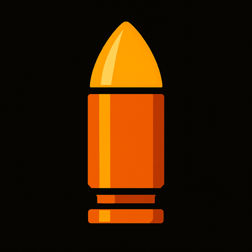 bullet pointing down.
In-Game asset.  2d.  High contrast.  No shadows