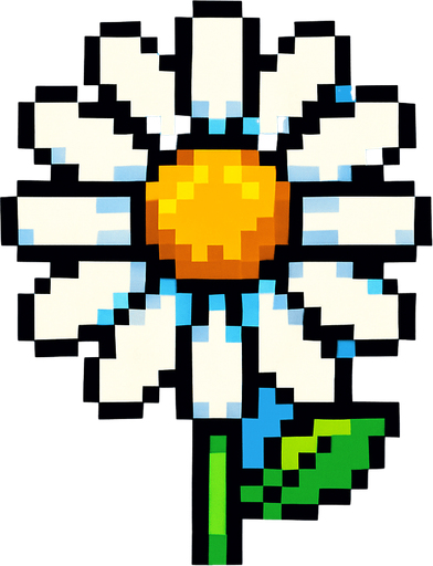 margarita de pixeles.
In-Game asset.  2d.  High contrast.  No shadows