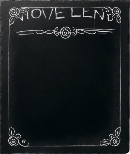 Text "NOVICE BLEND" in chalk, handwritten, small