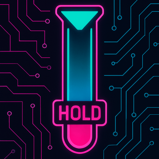 Cyberpunk style hold note for music rhythm game.
In-Game asset.  2d.  High contrast.  No shadows