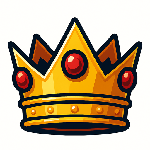 Taç.
In-Game asset.  2d.  High contrast.  No shadows