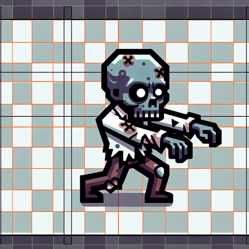 zombie top view gif.
Single Game Texture. In-Game asset. 2d. Blank background. High contrast. No shadows.