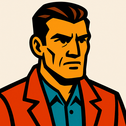 man.
In-Game asset.  2d.  High contrast.  No shadows