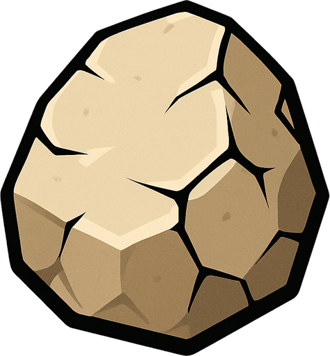 STONE.
In-Game asset.  2d.  High contrast.  No shadows