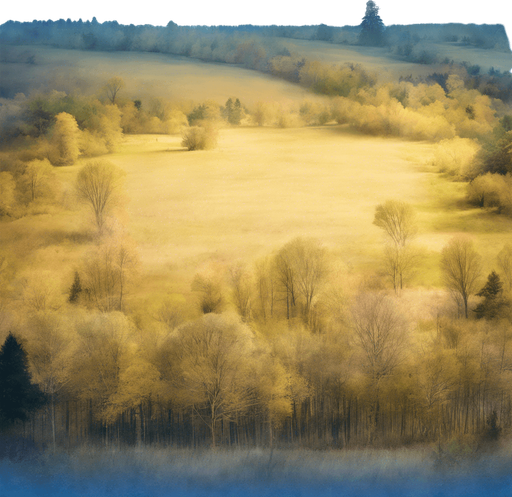 A variation with a few more trees along the outer edges of the meadow.