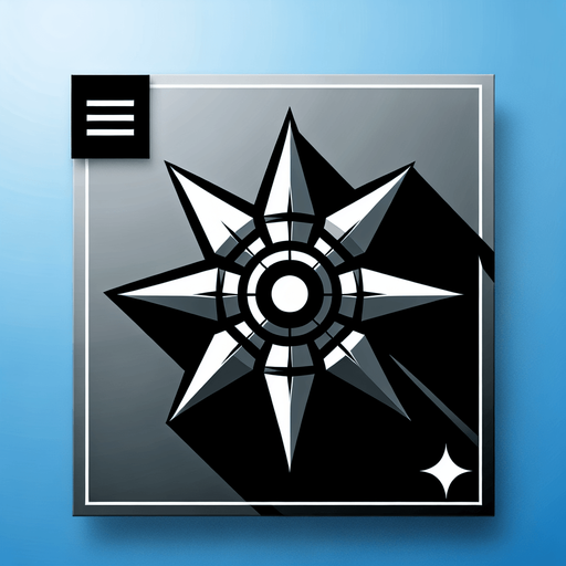 Ninja Star.
Single Game Texture. In-Game asset. 2d. Blank background. High contrast. No shadows.