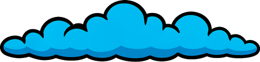 cloud 200x20.
In-Game asset.  2d.  High contrast.  No shadows