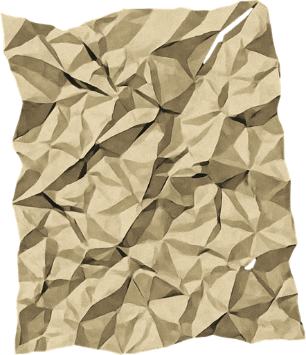 crumpled paper.
In-Game asset.  2d.  High contrast