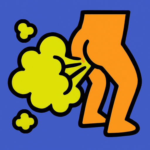 fart animation.
In-Game asset.  2d.  High contrast.  No shadows