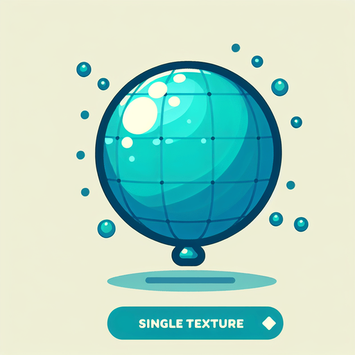 turkuaz renginde balon.
Single Game Texture.  In-Game asset.  2d.  Blank background.  High contrast.  No shadows