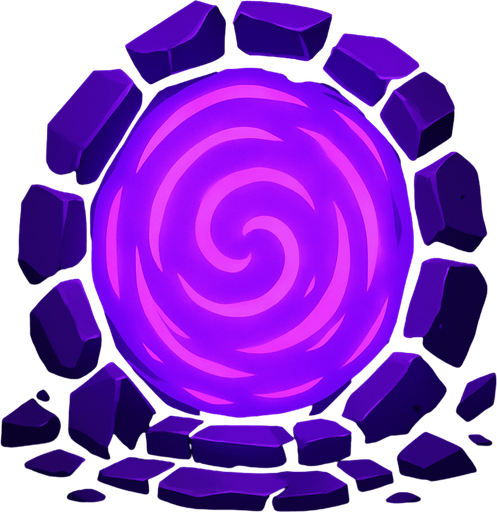 Purple Portal.
In-Game asset.  2d.  High contrast.  No shadows