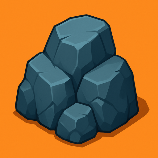 Roca.
In-Game asset.  High contrast.  No shadows. 3D