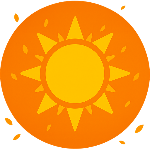 Bunun güneş versiyonunu yap ve icersindeki alev görseli yerine güneş versiyonu olsun