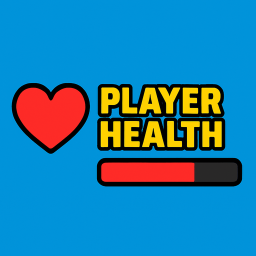 Player Health.
In-Game asset.  2d.  High contrast.  No shadows
