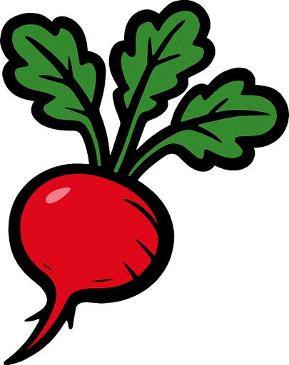 Radis.
In-Game asset.  2d.  High contrast.  No shadows