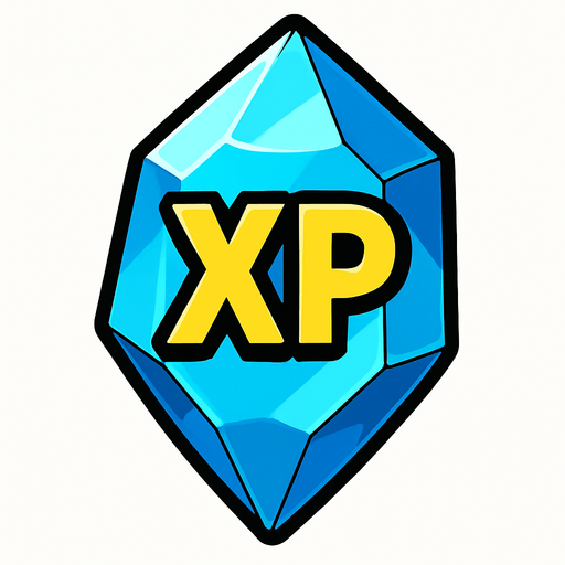 bana bir xp kristali çiz.
In-Game asset.  2d.  High contrast.  No shadows
