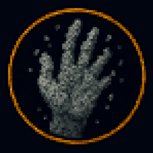 A hand with its fingers symbolizing ash