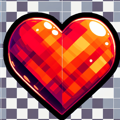 kalp.
Single Game Texture.  In-Game asset.  2d.  Blank background.  High contrast.  No shadows