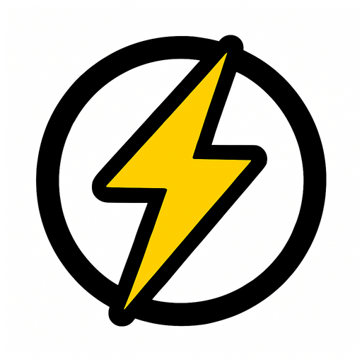 Icono de energia.
In-Game asset.  2d.  High contrast.  No shadows