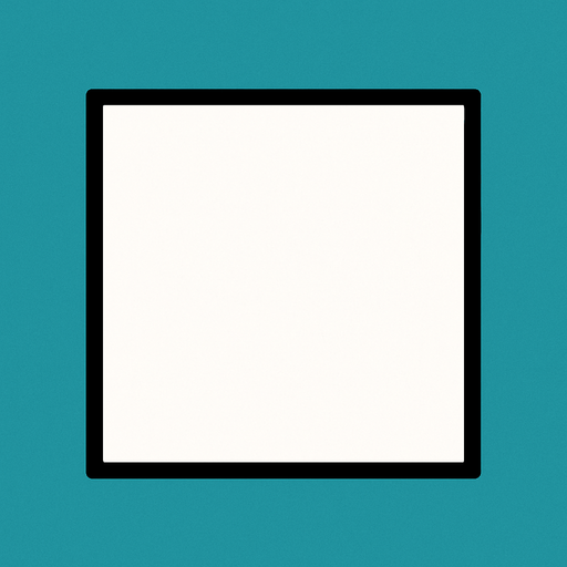 White square.
In-Game asset.  2d.  High contrast.  No shadows