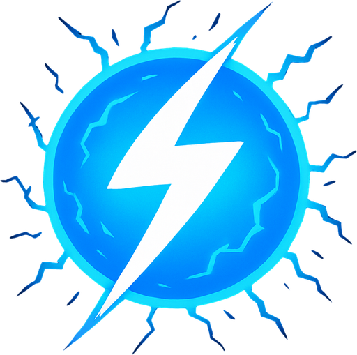 blue thunder ball.
In-Game asset.  2d.  High contrast.  No shadows