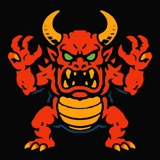 2d dungeon crawler boss.
In-Game asset.  2d.  High contrast.  No shadows