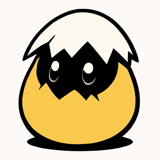 Digi huevo de botamon.
In-Game asset.  2d.  High contrast.  No shadows