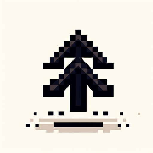 create me a dark 2d pixel arrow.
Single Game Texture. In-Game asset. 2d. Blank background. High contrast. No shadows.