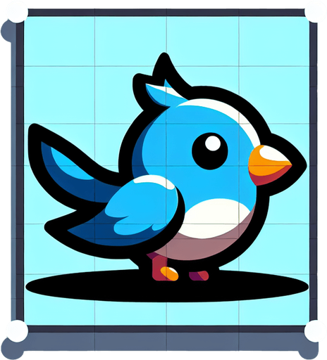 flippy bird boru.
Single Game Texture. In-Game asset. 2d. Blank background. High contrast. No shadows.