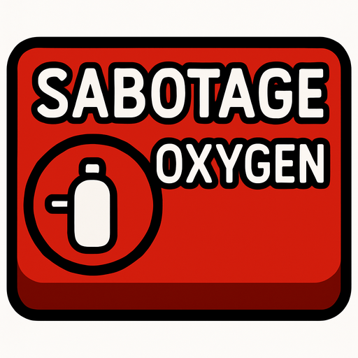 among us sabotageOxygenButton.
In-Game asset.  2d.  High contrast.  No shadows