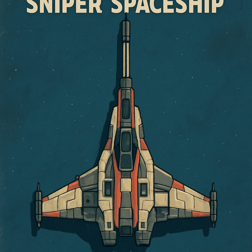 sniper spaceship top view