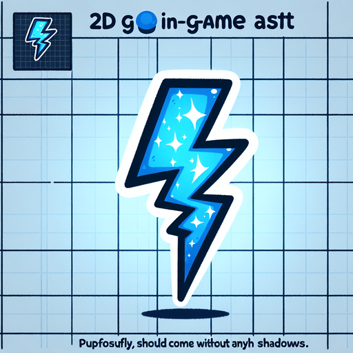 cartoon. small electric shock outline. blue..
Single Game Texture. In-Game asset. 2d. Blank background. High contrast. No shadows.