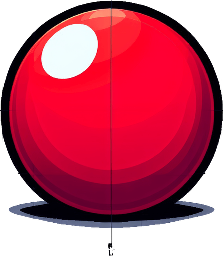 red circle.
Single Game Texture.  In-Game asset.  2d.  Blank background.  High contrast.  No shadows