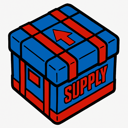 War dropbox a bird view blue and red. In-Game asset. 2d. High contrast. No shadows.
In-Game asset.  2d.  High contrast.  No shadows