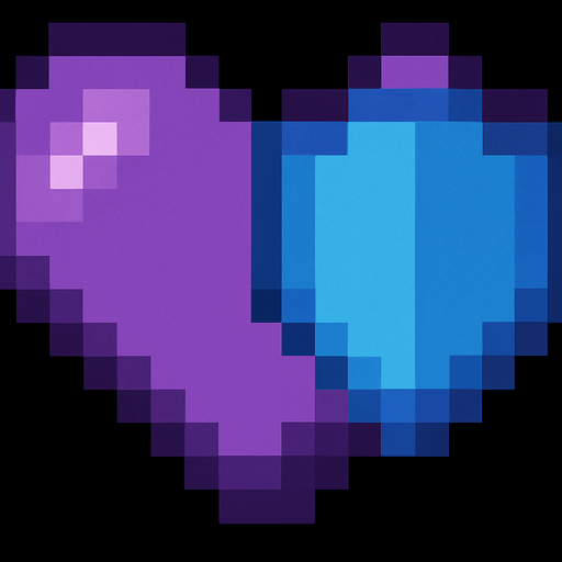 heart with blue shield
