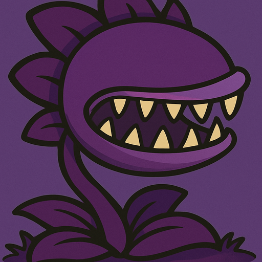 que sea morada y que no tenga  ojos