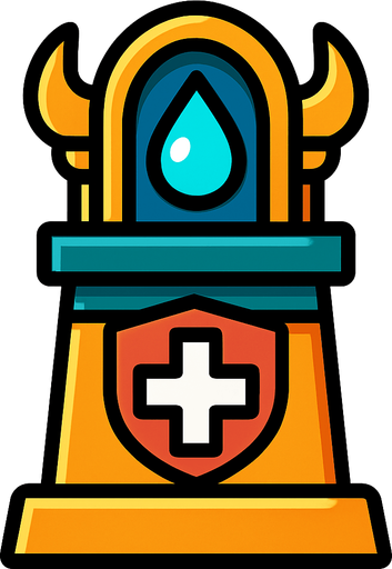 healTowerAsset.
In-Game asset.  2d.  High contrast.  No shadows