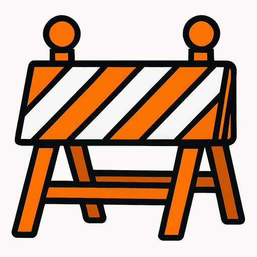 bariyer.
In-Game asset.  2d.  High contrast.  No shadows