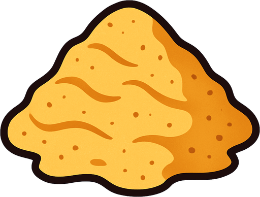 sand.
In-Game asset.  2d.  High contrast.  No shadows