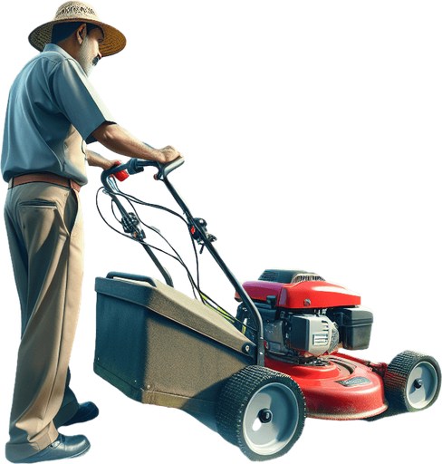 grass mower.