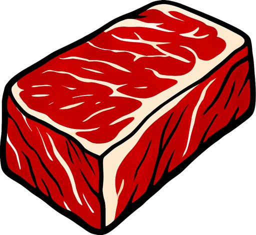 beef.
2d.  High contrast.  No shadows