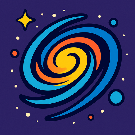 Galaksi.
In-Game asset.  2d.  High contrast.  No shadows