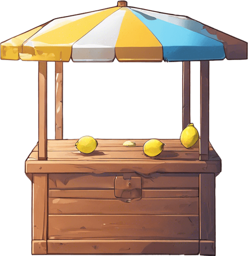 remove the glass and the crate of lemons from the table.