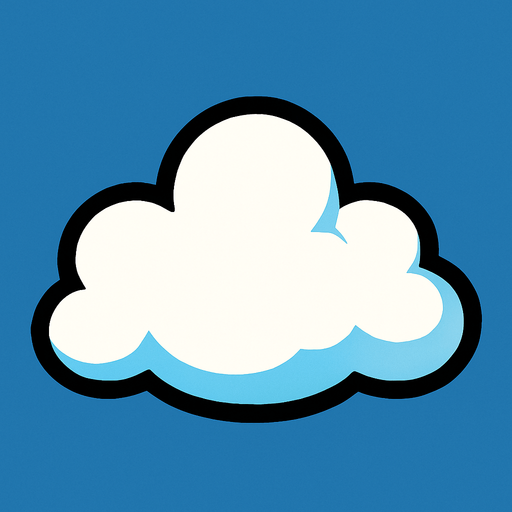 Nube.
In-Game asset.  2d.  High contrast.  No shadows