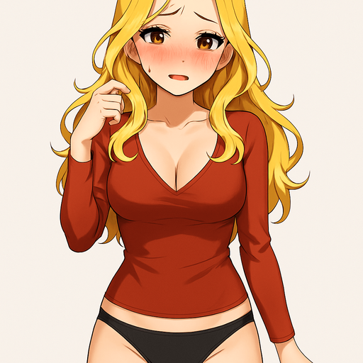 Make her with full body and bikini bottom