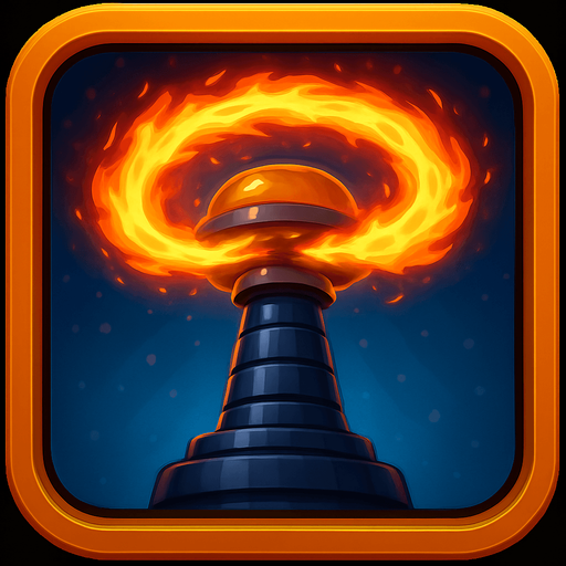 Не сильно отличающаяся башня но стреляет кольцом огня