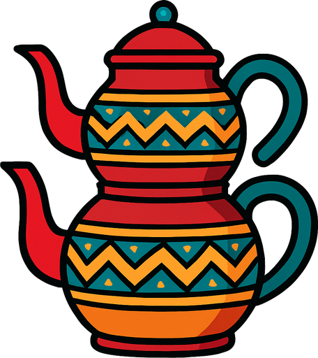 Make a kettle same turks.
In-Game asset.  2d.  High contrast.  No shadows