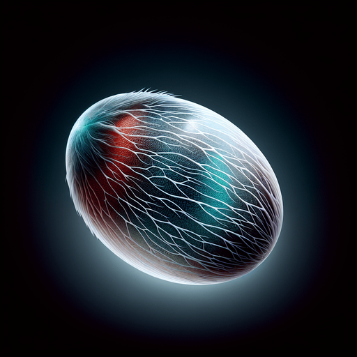 A realistic fish egg.
Single Game Texture. In-Game asset. 2d. Blank background. High contrast. No shadows.