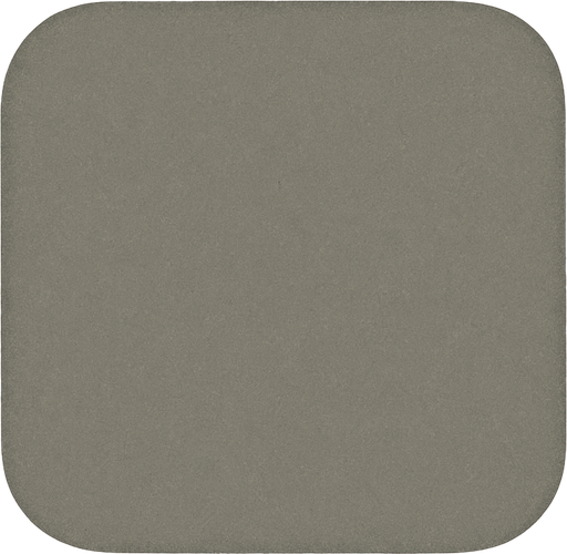 Cuadrado gris con lados circulares