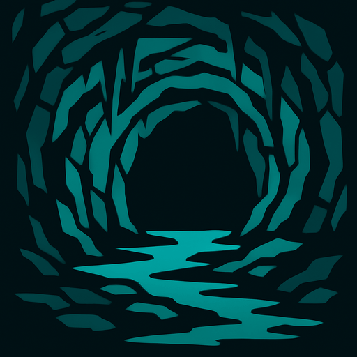 cave.
In-Game asset.  2d.  High contrast.  No shadows